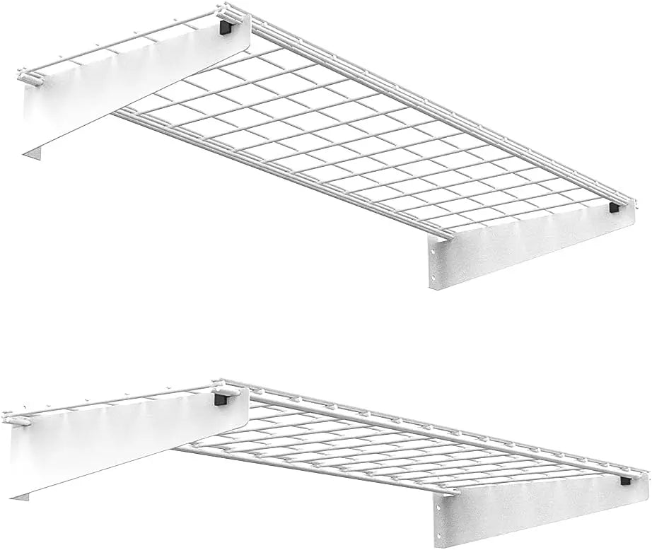 2-Pack, Wall Mounted Garage Storage Rack Floating Shelves